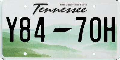 TN license plate Y8470H