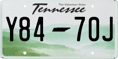 TN license plate Y8470J
