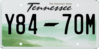 TN license plate Y8470M