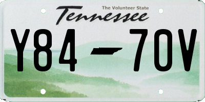 TN license plate Y8470V