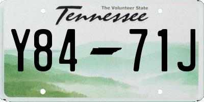 TN license plate Y8471J
