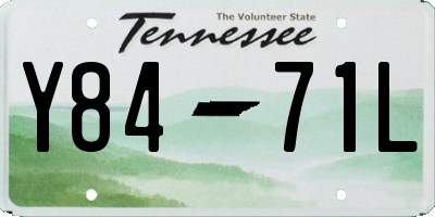 TN license plate Y8471L