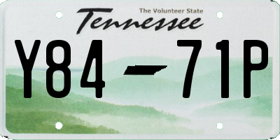 TN license plate Y8471P