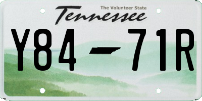 TN license plate Y8471R
