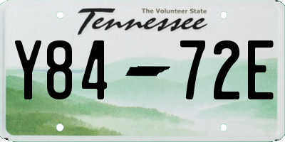 TN license plate Y8472E