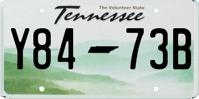TN license plate Y8473B