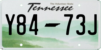 TN license plate Y8473J