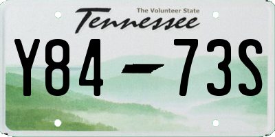 TN license plate Y8473S
