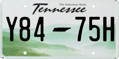 TN license plate Y8475H