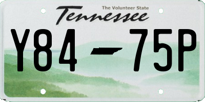 TN license plate Y8475P