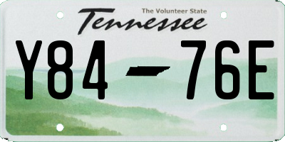 TN license plate Y8476E