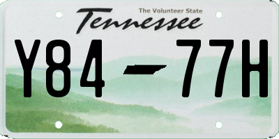 TN license plate Y8477H