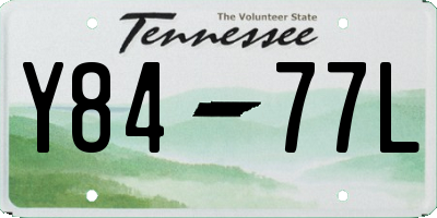 TN license plate Y8477L