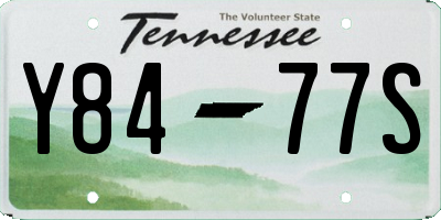 TN license plate Y8477S