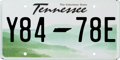 TN license plate Y8478E