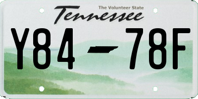 TN license plate Y8478F
