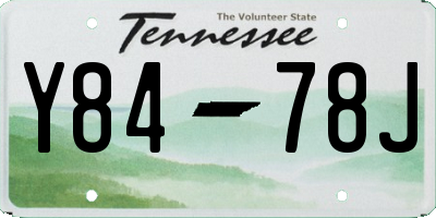 TN license plate Y8478J