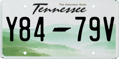TN license plate Y8479V