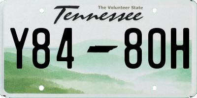 TN license plate Y8480H