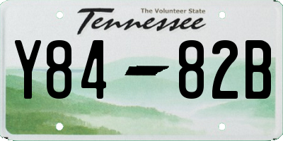TN license plate Y8482B