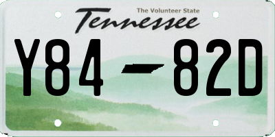 TN license plate Y8482D