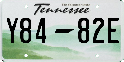 TN license plate Y8482E