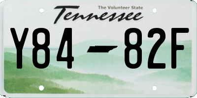 TN license plate Y8482F