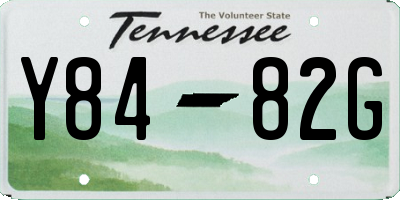 TN license plate Y8482G