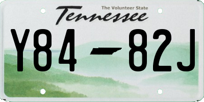 TN license plate Y8482J