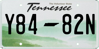 TN license plate Y8482N