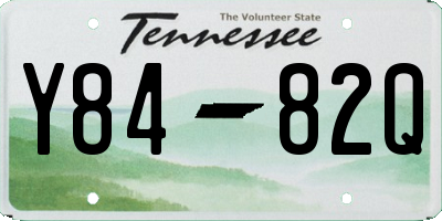 TN license plate Y8482Q