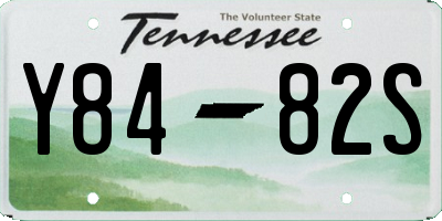 TN license plate Y8482S