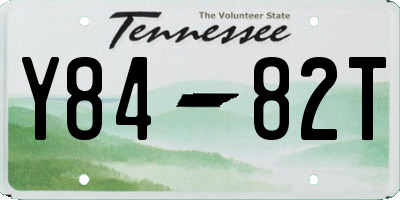 TN license plate Y8482T