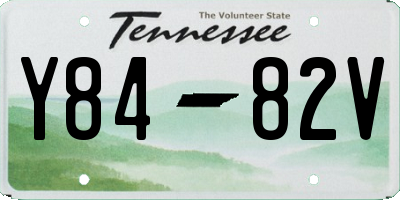 TN license plate Y8482V