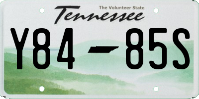 TN license plate Y8485S