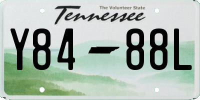 TN license plate Y8488L