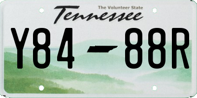 TN license plate Y8488R