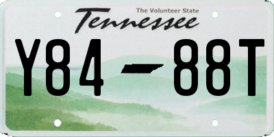 TN license plate Y8488T