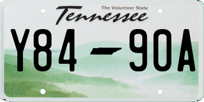 TN license plate Y8490A