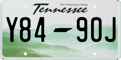 TN license plate Y8490J