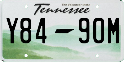 TN license plate Y8490M