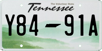 TN license plate Y8491A