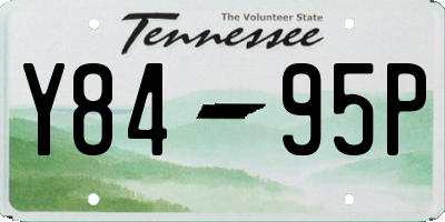 TN license plate Y8495P