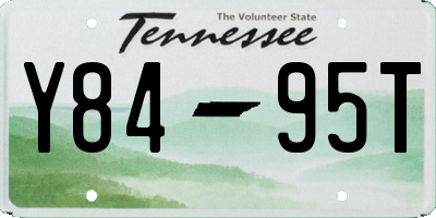 TN license plate Y8495T