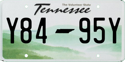 TN license plate Y8495Y