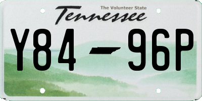 TN license plate Y8496P
