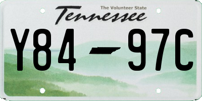 TN license plate Y8497C
