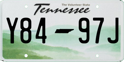 TN license plate Y8497J