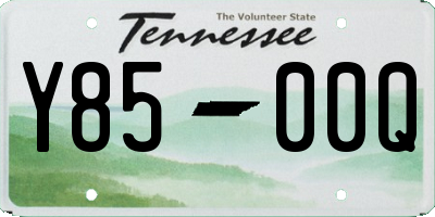 TN license plate Y8500Q