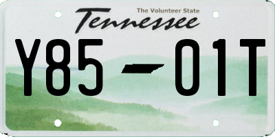 TN license plate Y8501T